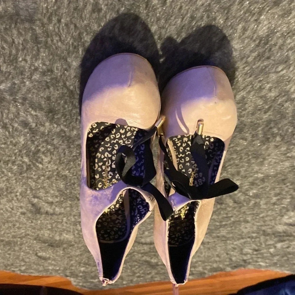 Jessica Simpson  Tan platform bow tie pumps Sz 6 - Picture 7 of 13